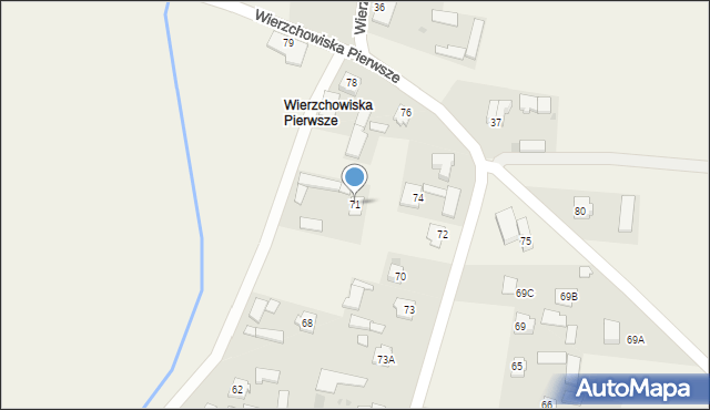 Wierzchowiska, Wierzchowiska Pierwsze, 71, mapa Wierzchowiska