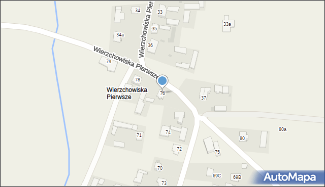 Wierzchowiska, Wierzchowiska Pierwsze, 76, mapa Wierzchowiska