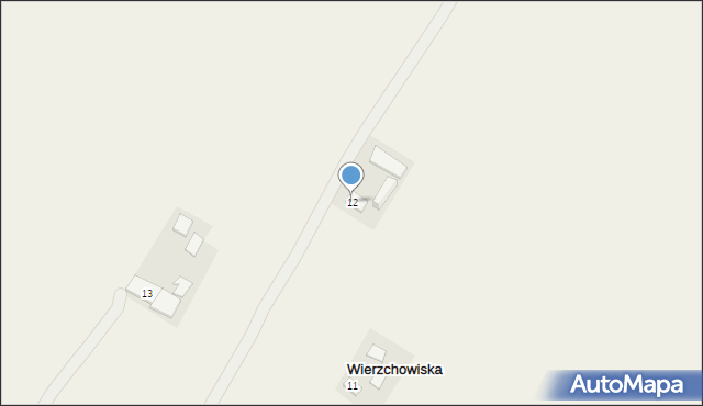 Wierzchowiska, Wierzchowiska, 12, mapa Wierzchowiska