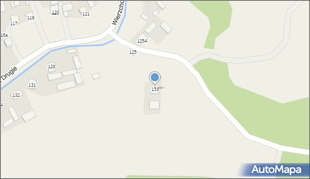 Wierzchowiska Drugie, Wierzchowiska Drugie, 133, mapa Wierzchowiska Drugie