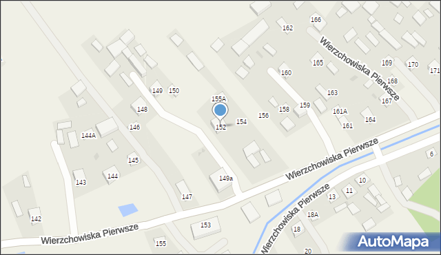 Wierzchowiska Pierwsze, Wierzchowiska Pierwsze, 152, mapa Wierzchowiska Pierwsze