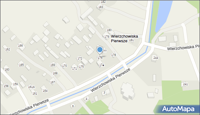 Wierzchowiska Pierwsze, Wierzchowiska Pierwsze, 176, mapa Wierzchowiska Pierwsze