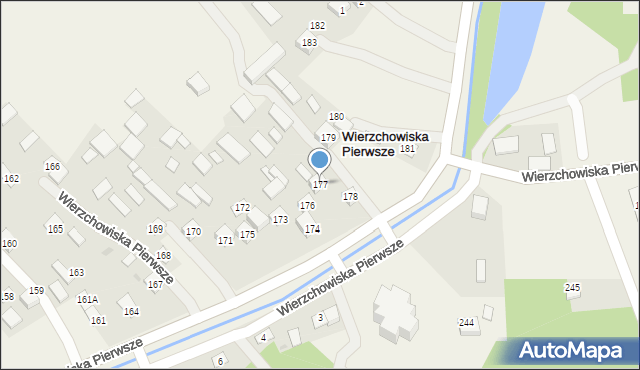 Wierzchowiska Pierwsze, Wierzchowiska Pierwsze, 177, mapa Wierzchowiska Pierwsze