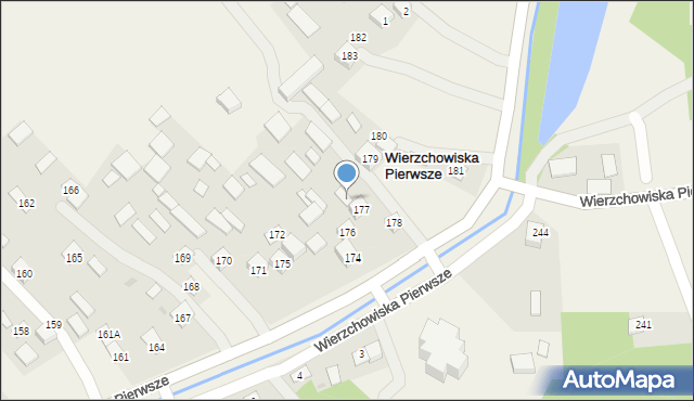 Wierzchowiska Pierwsze, Wierzchowiska Pierwsze, 177a, mapa Wierzchowiska Pierwsze