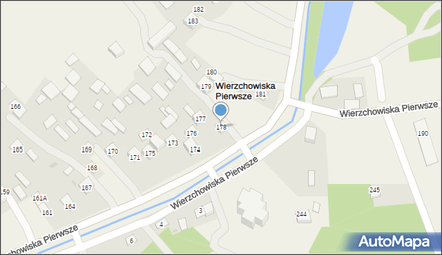 Wierzchowiska Pierwsze, Wierzchowiska Pierwsze, 178, mapa Wierzchowiska Pierwsze