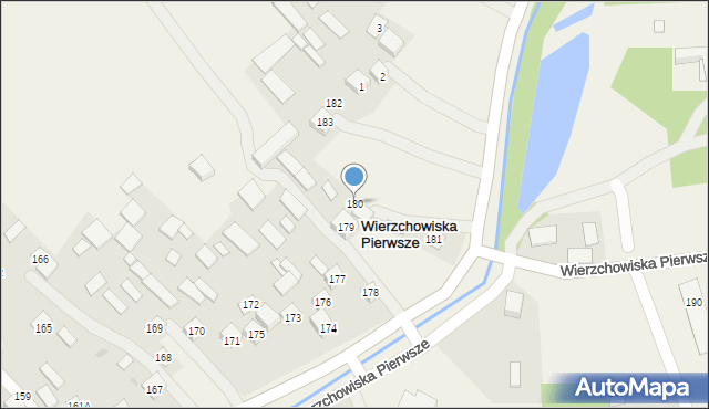 Wierzchowiska Pierwsze, Wierzchowiska Pierwsze, 180, mapa Wierzchowiska Pierwsze