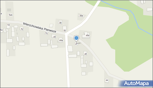 Wierzchowiska Pierwsze, Wierzchowiska Pierwsze, 47, mapa Wierzchowiska Pierwsze