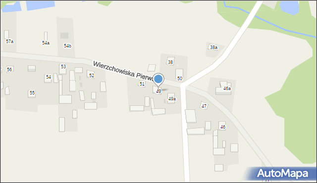 Wierzchowiska Pierwsze, Wierzchowiska Pierwsze, 49, mapa Wierzchowiska Pierwsze