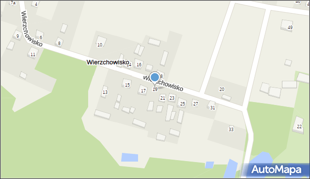 Wierzchowisko, Wierzchowisko, 19, mapa Wierzchowisko