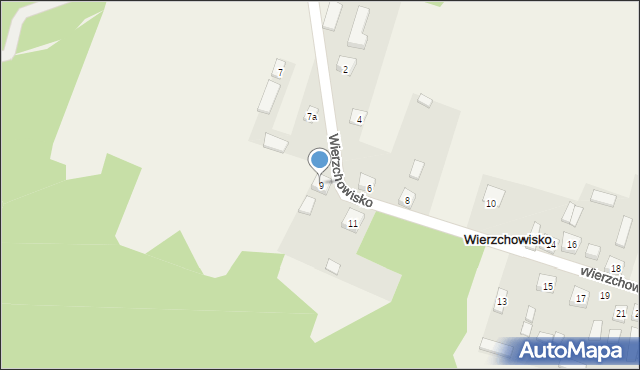 Wierzchowisko, Wierzchowisko, 9, mapa Wierzchowisko