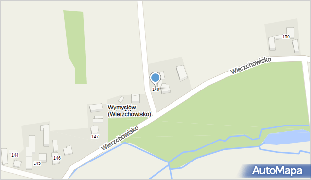 Wierzchowisko, Wierzchowisko, 149, mapa Wierzchowisko