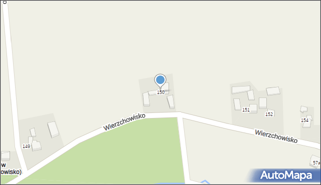 Wierzchowisko, Wierzchowisko, 150, mapa Wierzchowisko