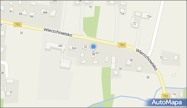 Wierzchowisko, Wierzchowisko, 31, mapa Wierzchowisko