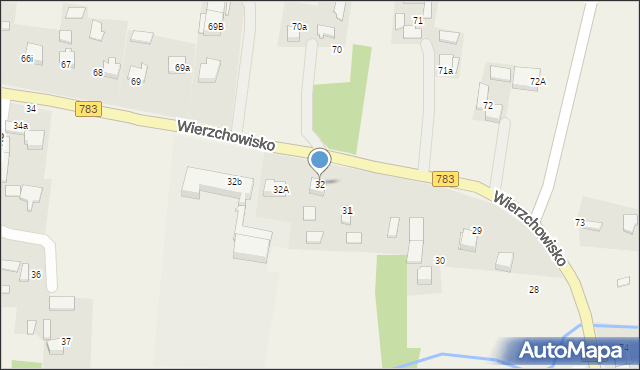 Wierzchowisko, Wierzchowisko, 32, mapa Wierzchowisko
