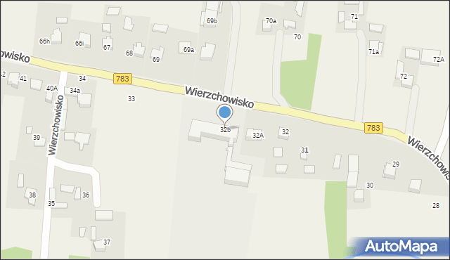 Wierzchowisko, Wierzchowisko, 32b, mapa Wierzchowisko