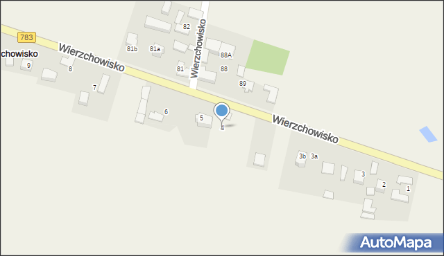 Wierzchowisko, Wierzchowisko, 4, mapa Wierzchowisko