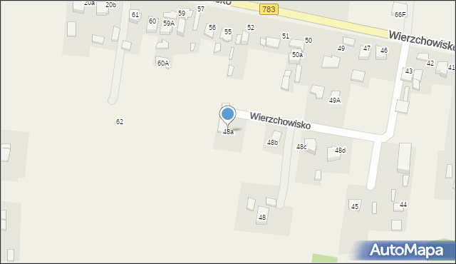 Wierzchowisko, Wierzchowisko, 48a, mapa Wierzchowisko