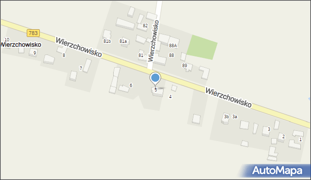 Wierzchowisko, Wierzchowisko, 5, mapa Wierzchowisko