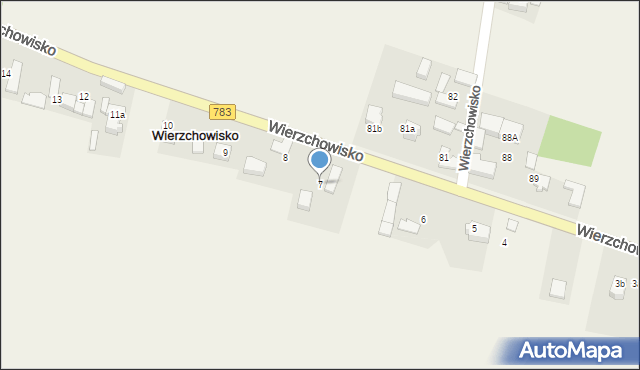 Wierzchowisko, Wierzchowisko, 7, mapa Wierzchowisko