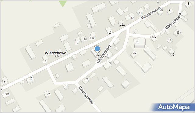 Wierzchowo, Wierzchowo, 15, mapa Wierzchowo