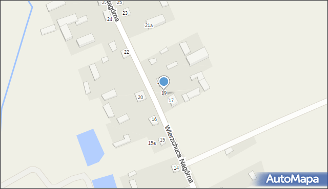 Wierzchuca Nagórna, Wierzchuca Nagórna, 18a, mapa Wierzchuca Nagórna