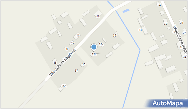 Wierzchuca Nagórna, Wierzchuca Nagórna, 32b, mapa Wierzchuca Nagórna