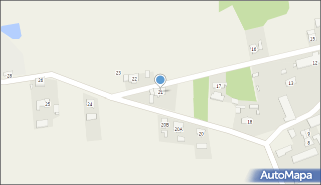 Wierzchy, Wierzchy, 21, mapa Wierzchy