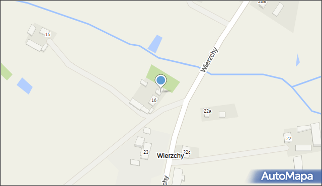 Wierzchy, Wierzchy, 25, mapa Wierzchy