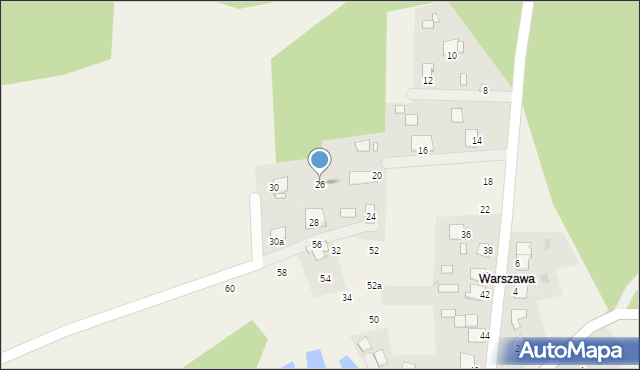 Wierzchy, Wierzchy, 26, mapa Wierzchy