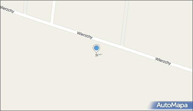 Wierzchy, Wierzchy, 39, mapa Wierzchy