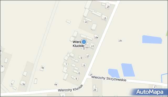 Wierzchy Kluckie, Wierzchy Kluckie, 11, mapa Wierzchy Kluckie