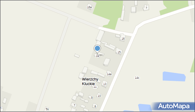 Wierzchy Kluckie, Wierzchy Kluckie, 14, mapa Wierzchy Kluckie