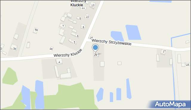 Wierzchy Kluckie, Wierzchy Kluckie, 29, mapa Wierzchy Kluckie