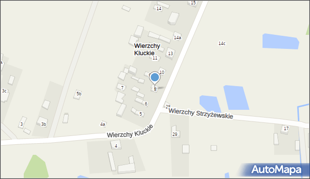 Wierzchy Kluckie, Wierzchy Kluckie, 8, mapa Wierzchy Kluckie