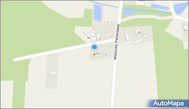 Wierzchy Parzeńskie, Wierzchy Parzeńskie, 4b, mapa Wierzchy Parzeńskie