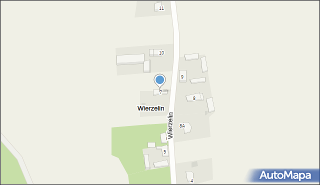 Wierzelin, Wierzelin, 7, mapa Wierzelin