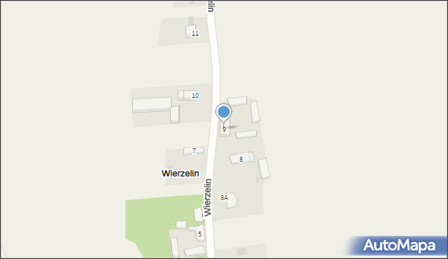 Wierzelin, Wierzelin, 9, mapa Wierzelin