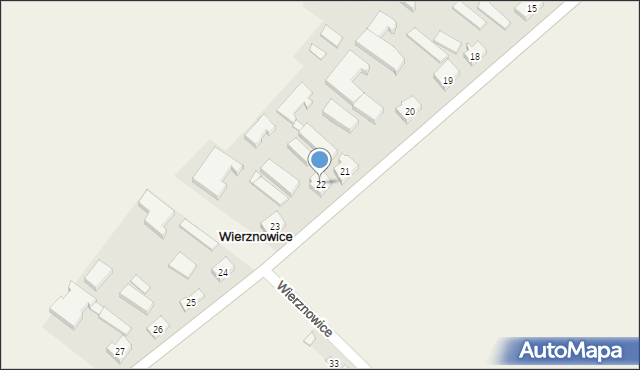 Wierznowice, Wierznowice, 22, mapa Wierznowice