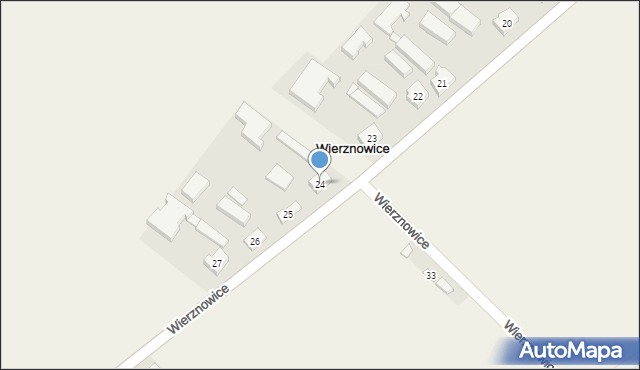 Wierznowice, Wierznowice, 24, mapa Wierznowice