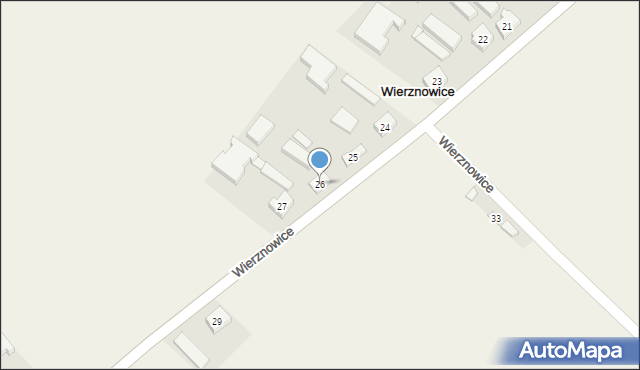 Wierznowice, Wierznowice, 26, mapa Wierznowice