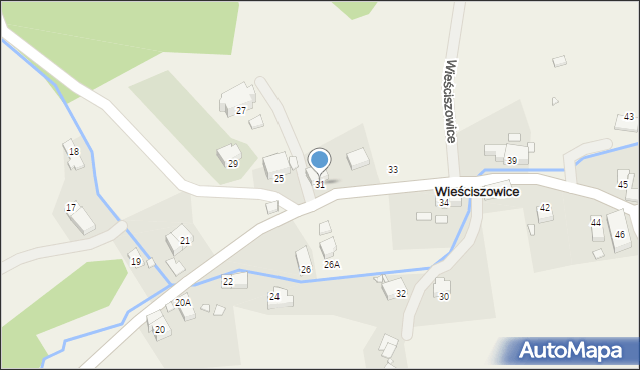 Wieściszowice, Wieściszowice, 31, mapa Wieściszowice