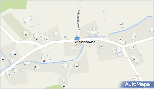 Wieściszowice, Wieściszowice, 34, mapa Wieściszowice