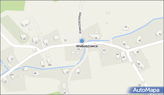 Wieściszowice, Wieściszowice, 36, mapa Wieściszowice