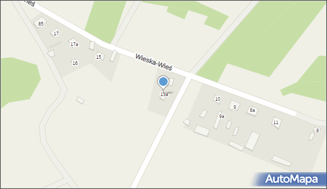 Wieska-Wieś, Wieska-Wieś, 13a, mapa Wieska-Wieś