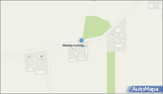 Wieska-Wieś, Wieska-Wieś, 71, mapa Wieska-Wieś