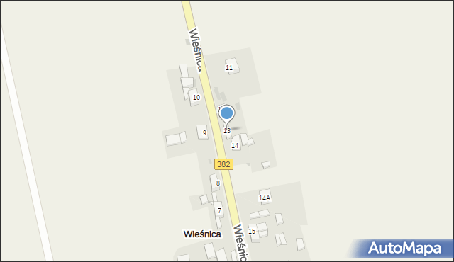 Wieśnica, Wieśnica, 13, mapa Wieśnica