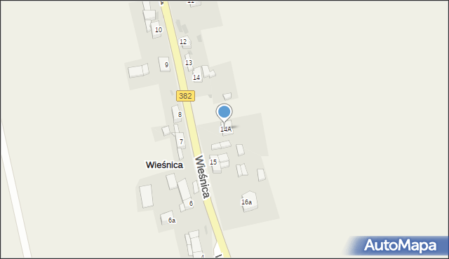 Wieśnica, Wieśnica, 14A, mapa Wieśnica