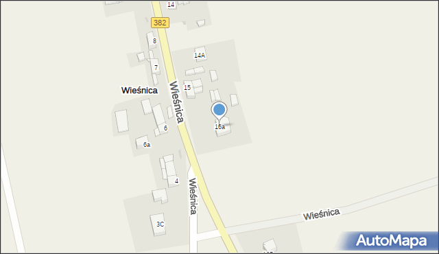 Wieśnica, Wieśnica, 16a, mapa Wieśnica