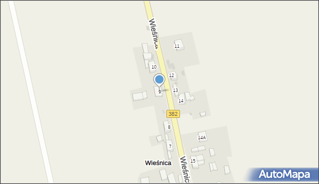 Wieśnica, Wieśnica, 9, mapa Wieśnica