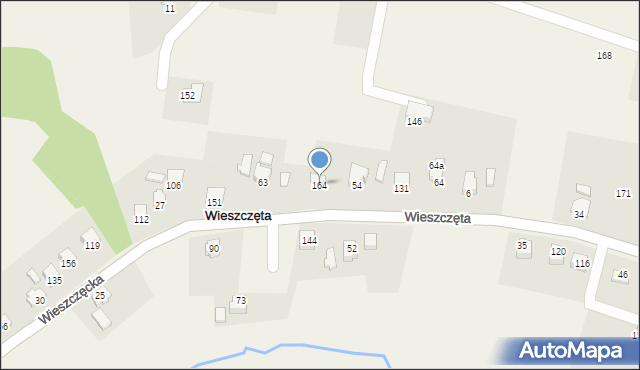 Wieszczęta, Wieszczęta, 164, mapa Wieszczęta